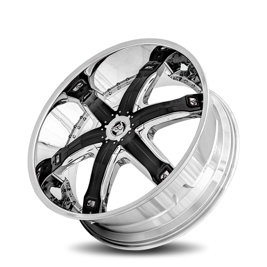FUR-261BLNK3078L - Diablo Fury 26X10 Blank 30mm Chrome - Diablo Wheels Canada