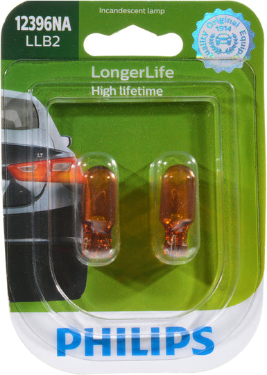 12396NALLB2 Philips LongerLife Miniature 12396NALL - LongerLife - Twin Blister Pack Philips Bulbs