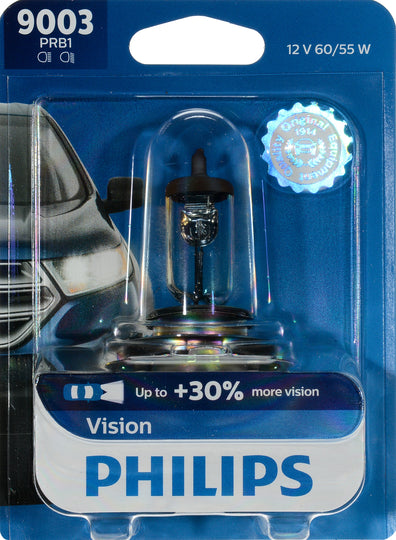 9003PRB1 Philips Vision Headlight 9003 - Vision - Single Blister Pack Philips Bulbs