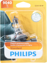 Load image into Gallery viewer, 9040B1 Philips Standard Headlight 9040 - Standard - Single Blister Pack Philips Bulbs