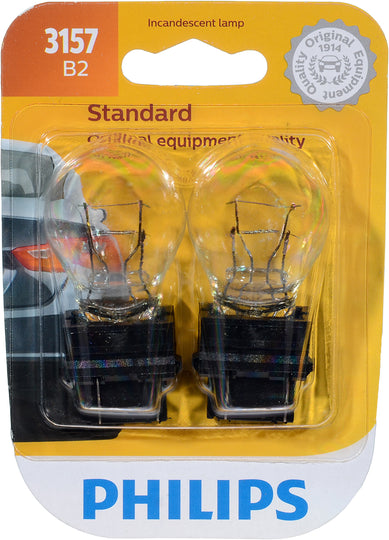 3157B2 Philips Standard Miniature 3157 - Standard - Twin Blister Pack Philips Bulbs