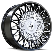Charger l'image dans la galerie, SL32241055302 - Sentali Luxx Crown 24X10 5X127 / 5X120.65 30mm Gloss Black Machined - Sentali Luxx Wheels Canada