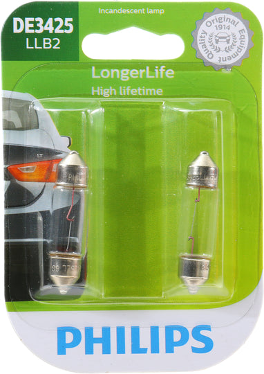 DE3425LLB2 Philips LongerLife Miniature DE3425LL - LongerLife - Twin Blister Pack Philips Bulbs