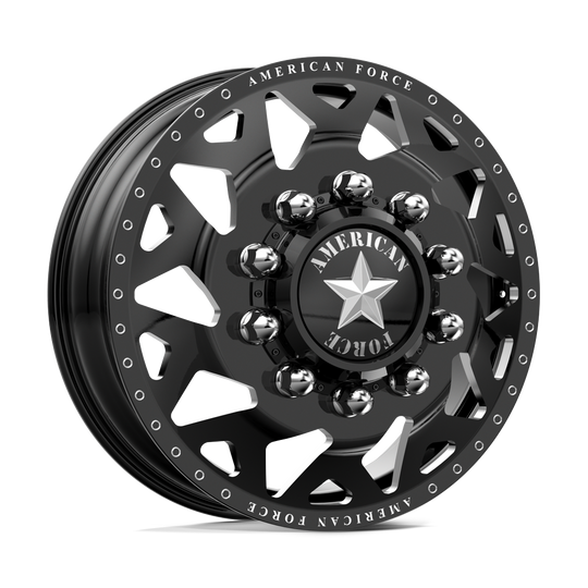 AFDBH01210-5-21 - American Force AFW Contra 22X8.25 8X210 mm Gloss Black Mill-Mach - American Force Wheels Canada