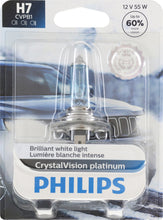Load image into Gallery viewer, H7CVPB1 Philips CrystalVision platinum Headlight H7 - CrystalVision Platinum - Single Blister Pack Philips Bulbs