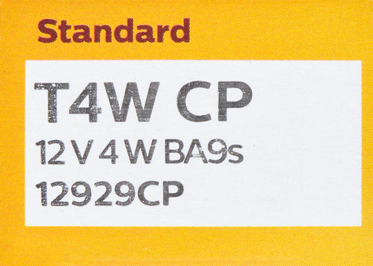 T4WCP Philips Standard Minature T4W - Standard - Multiple Commercial 10-Pack Philips Bulbs