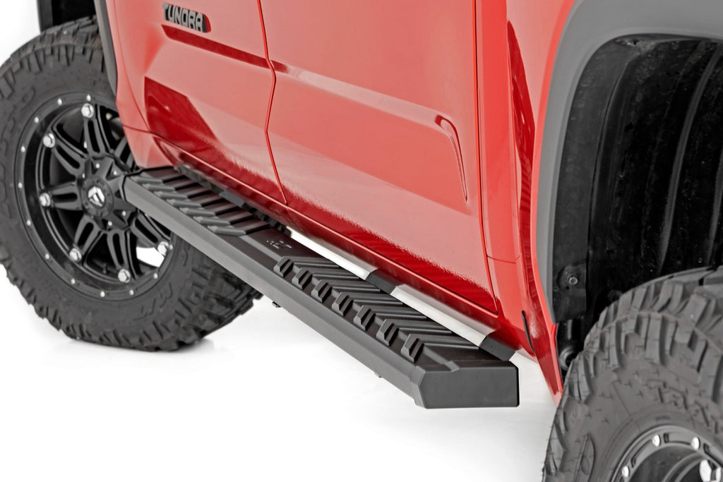 41006 BA2 Running Boards - Side Step Bars - Toyota Tundra 2WD/4WD (22-23) Rough Country Canada