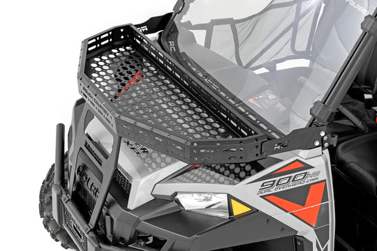 93148 Front Cargo Rack - 6" Black Slimline - Polaris Ranger XP 1000 (2017)/Ranger XP 900 (14-19) Rough Country Canada