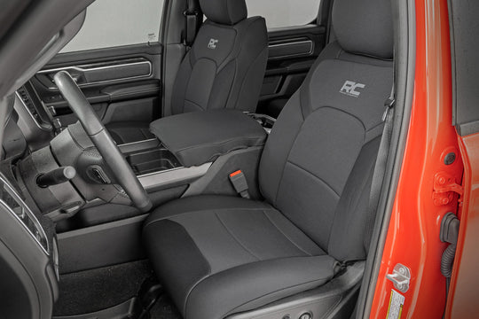 91041 Seat Covers -Bucket Seats - FR & RR - Ram 1500 2WD/4WD (2019-2023) Rough Country Canada