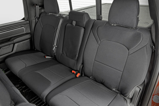 91041 Seat Covers -Bucket Seats - FR & RR - Ram 1500 2WD/4WD (2019-2023) Rough Country Canada