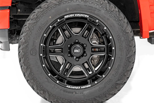 92201814 Rough Country 92 Series Wheel - Machined One-Piece - Gloss Black - 20x9 - 5x5.5 - +18mm Rough Country Canada