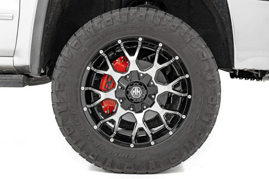 71144A Caliper Covers - Front and Rear - Red - Ford F-150 2WD/4WD (2021-2023) Rough Country Canada