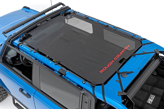 85116 Mesh Bikini Top Plus - Black - Ford Bronco 4WD (2021-2023) Rough Country Canada