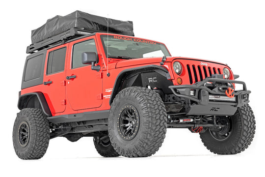 90800 Rock Sliders - Heavy Duty l 4-Door - Jeep Wrangler JK (07-18) Rough Country Canada