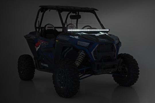 93147 LED Light Kit - Front Mount - 40" Black Single Row - Polaris RZR XP 1000 Rough Country Canada