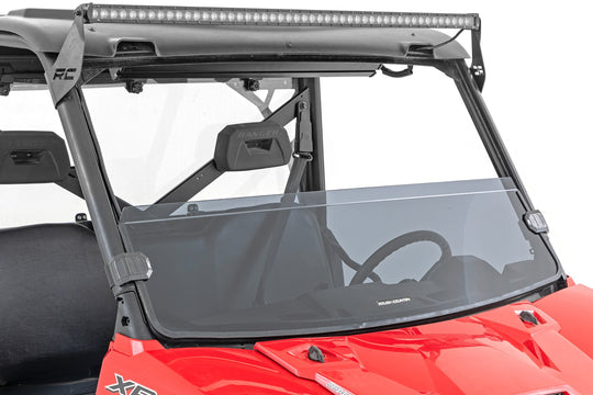 98432011 Tinted Half Windshield - Scratch Resistant - Polaris Ranger 1000/Ranger XP 900/1000 Rough Country Canada