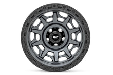 Charger l'image dans la galerie, 85170918 Rough Country 85 Series Wheel - Simulated Beadlock - Gunmetal Gray/Black - 17x9 - 5x5 - -12mm Rough Country Canada