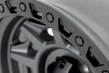 Load image into Gallery viewer, 85170912 Rough Country 85 Series Wheel - Simulated Beadlock - Gunmetal Gray/Black - 17x9 - 6x5.5 - -12mm Rough Country Canada
