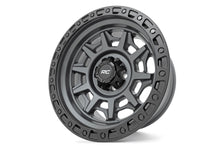 Load image into Gallery viewer, 85170913 Rough Country 85 Series Wheel - Simulated Beadlock - Gunmetal Gray/Black - 17x9 - 5x4.5 - -12mm Rough Country Canada
