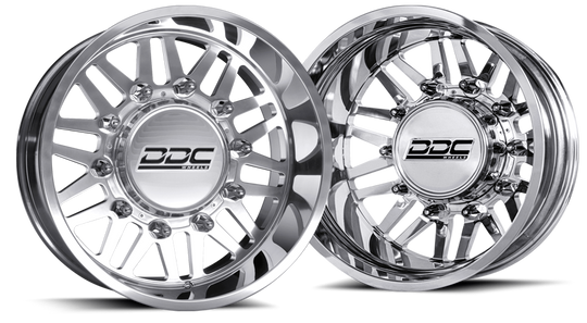 200-22-01PL-AS - DDC Aftermath Polished 22X8.25 8X200 SS Fronts 05-25 Ford F-350 11-14 F-450 - DDC Wheels Canada
