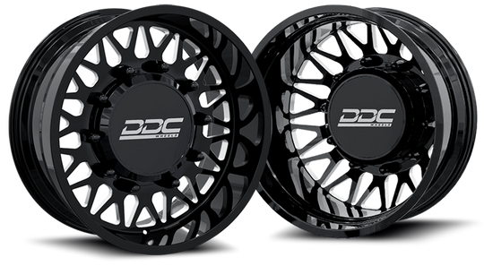 200-22-24BM-AS - DDC The Mesh Forged 22X8.25 8X200 Black Milled SS Fronts 05-25 Ford F-350 11-14 Ford F-450 - DDC Wheels Canada