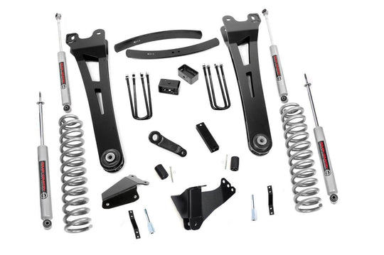 536.20 6 Inch Lift Kit - Diesel - Radius Arm - Ford Super Duty 4WD (05-07) Rough Country Canada