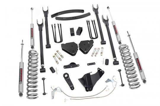 588.20 6 Inch Lift Kit - Gas - 4 Link - Ford Super Duty 4WD (2008-2010) Rough Country Canada