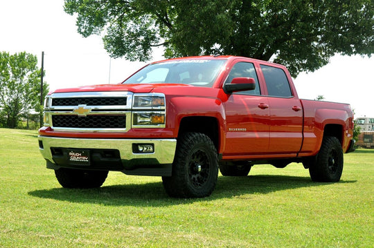 1313 2 Inch Leveling Kit - Aluminum - Red - Chevy/GMC 1500 Truck (07-18) SUV (07-20) Rough Country Canada