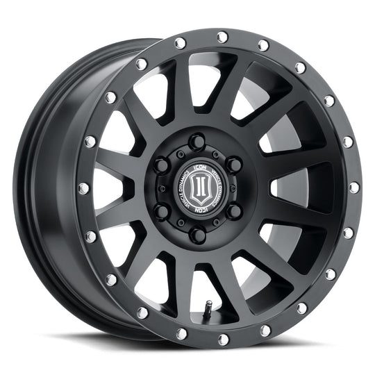 2017859057SB - ICON Compression 17X8.5 6X139.7 ET 25mm Satin Black - ICON Wheels Canada