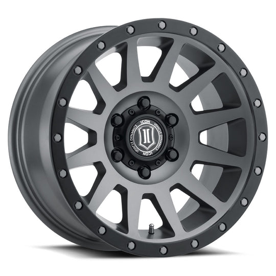 2018909060TT - ICON Compression 18X9 6X139.7 ET 25mm Titanium - ICON Wheels Canada
