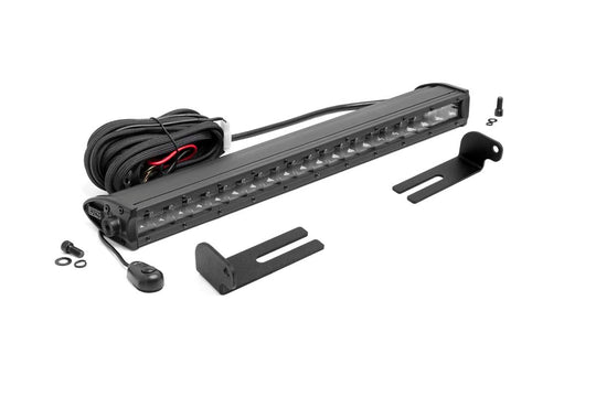 92006 LED Light - Under Bed Mount - 20" Black Single Row - Honda Pioneer 1000 (16-22) Rough Country Canada