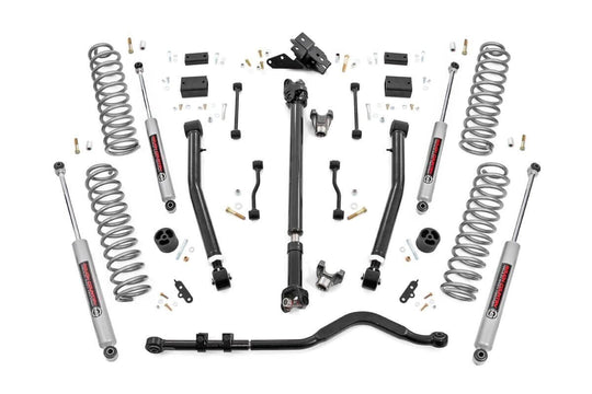 69131 3.5 Inch Lift Kit - Adj Lower - FR D/S - Jeep Wrangler JL Rubicon (18-23) Rough Country Canada
