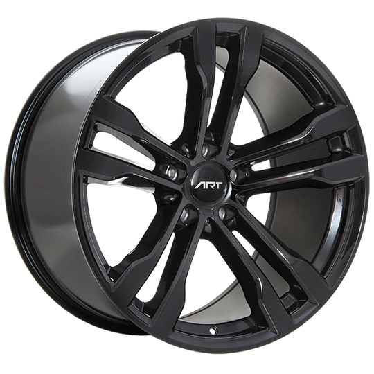R6220001 - ART Replica 62 20X10 5X120 ET 40mm Gloss Black - ART Replica Wheels Canada