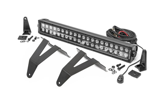 70779 LED Light - Bumper Mount - 20" Black Dual Row - Ram 1500 (19-23) Rough Country Canada