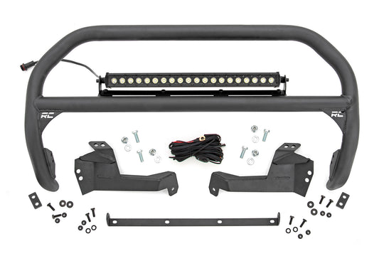 51041 Nudge Bar - 20 Inch Black Single Row LED - Ford Bronco Sport (21-23) Rough Country Canada