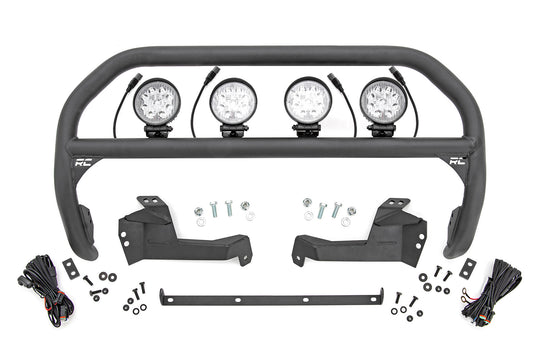 51044 Nudge Bar - 4 Inch Round Led (x4) - Ford Bronco Sport 4WD (21-23) Rough Country Canada