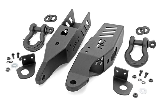 RS172 Tow Hook Brackets - D-Ring Combo - Ford Bronco 4WD (2021-2023) Rough Country Canada