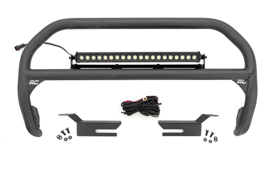 51046 Nudge Bar - 20 Inch Black Single Row LED - Ford Bronco 4WD (21-23) Rough Country Canada