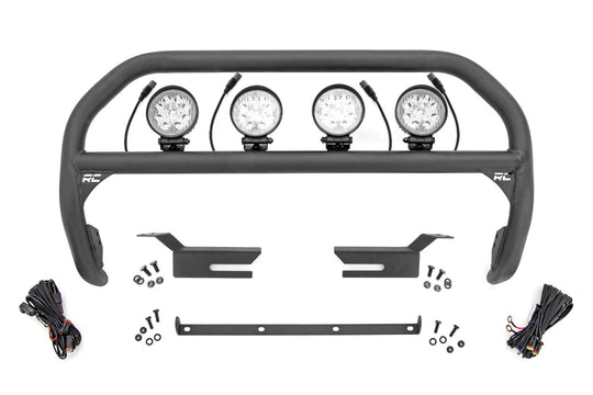51049 Nudge Bar - 4 Inch Round Led (x4) - Ford Bronco 4WD (2021-2023) Rough Country Canada