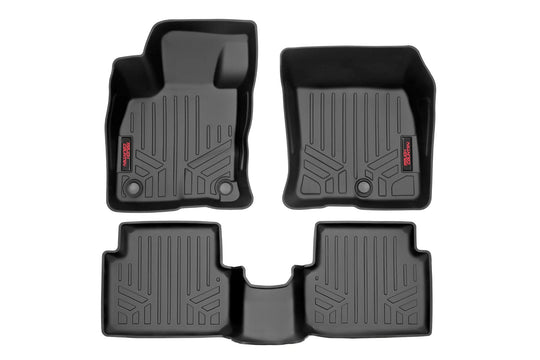 M-51102 Floor Mats - Front and Rear - Ford Maverick 4WD (2022-2023) Rough Country Canada