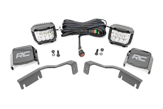 71068 LED Light - Ditch Mount - 3" OSRAM - Wide - Nissan Frontier (22-23) Rough Country Canada