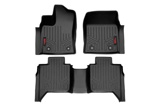 M-71780 Floor Mats - FR & RR - CrewMax - Toyota Tundra 2WD/4WD (2022-2023) Rough Country Canada