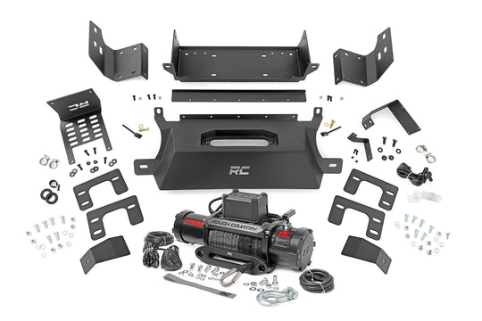 51058 Hidden Winch Mount - 9500S - Ford Bronco 4WD (2021-2023) Rough Country Canada