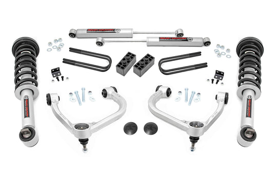 41431 3 Inch Lift Kit - Forged UCA - N3 Struts - Ford F-150 4WD (21-23) Rough Country Canada