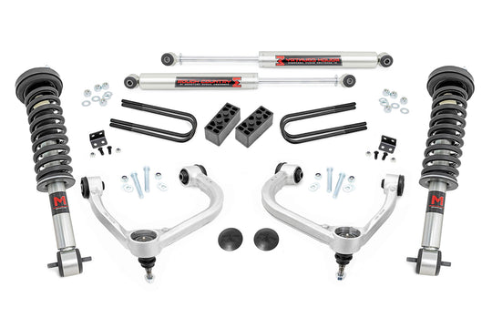 41440 3 Inch Lift Kit - Forged UCA - M1/M1 - Ford F-150 4WD (2021-2023) Rough Country Canada