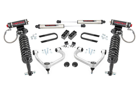 41457 3 Inch Lift Kit - Fabbed UCA - Vertex/V2 - Ford F-150 4WD (21-23) Rough Country Canada