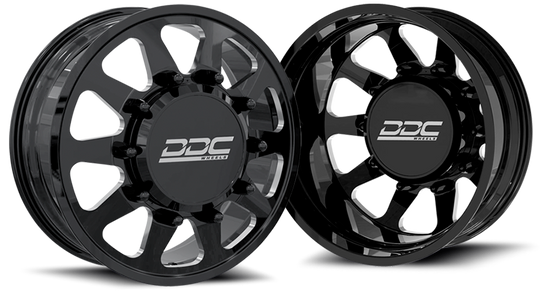 210-20-22BM-A - DDC The Ten Forged 20X8.25 8X210 Black Milled 11-25 Silverado/Sierra 3500 - DDC Wheels Canada