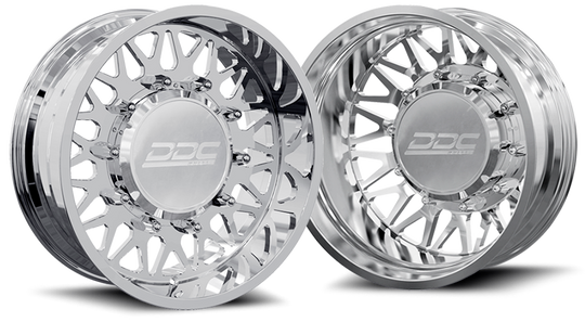210-22-24PL-AS - DDC The Mesh Forged 22X8.25 8X210 Polished SS Fronts 11-25 Silverado/Sierra 3500 - DDC Wheels Canada