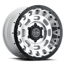 Load image into Gallery viewer, 21017857345SM - ICON Hammer Pro 17X8.5 5X127 ET -6mm Silver Machined - ICON Wheels Canada