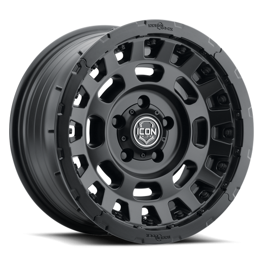 21017859057SB - ICON Hammer Pro 17X8.5 6X139.7 ET 25mm Satin Black - ICON Wheels Canada